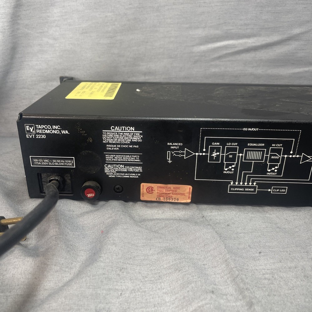 Electro Voice EVT 2230 Tapco Graphic Equalizer