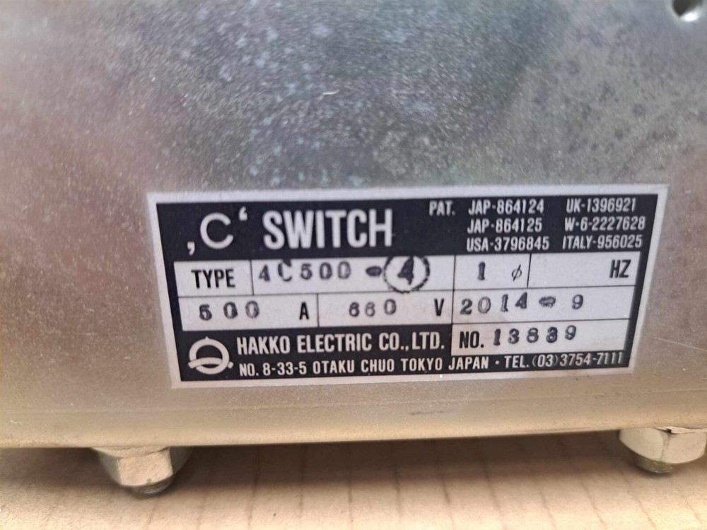 Hakko Electric Contact Switch Type 4C500