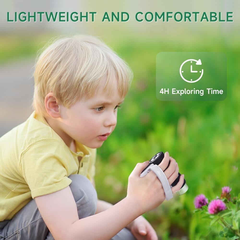 [3-in-1] 1000X Handheld Portable Microscope with 2" LCD Screen