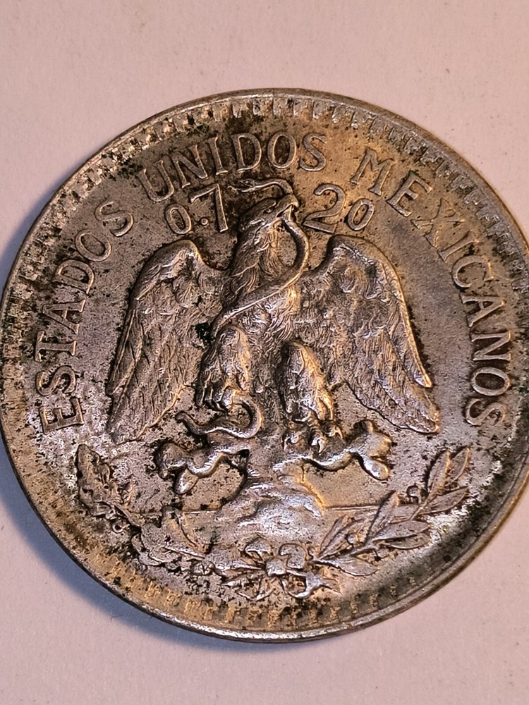 1945 50 Centavos Silver Coin Come C.