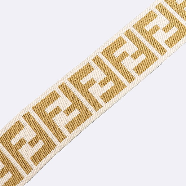 Fendi FF Logo Canvas Shoulder Strap Bag