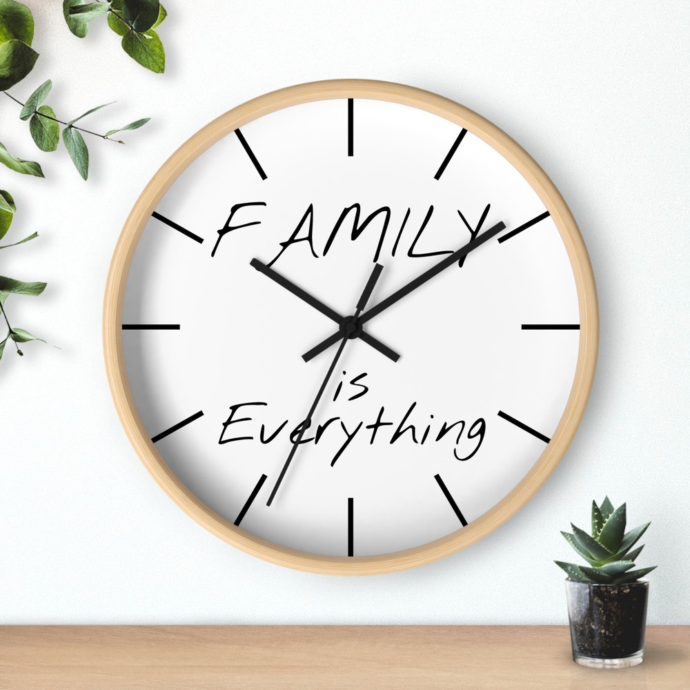 Family is Everything Wall Clock | Home Decor