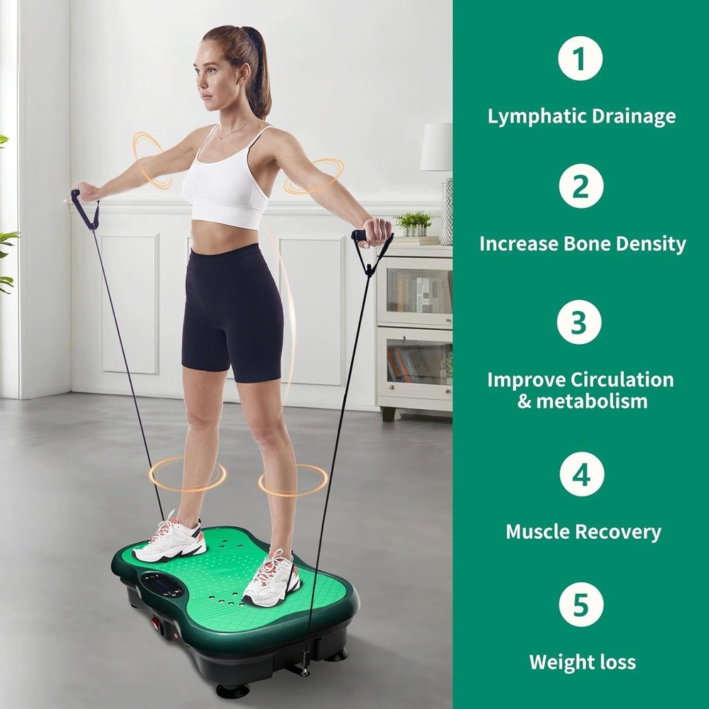 Vibration Plate Exercise Machine; Bluetooth; 330lb; Weight Loss