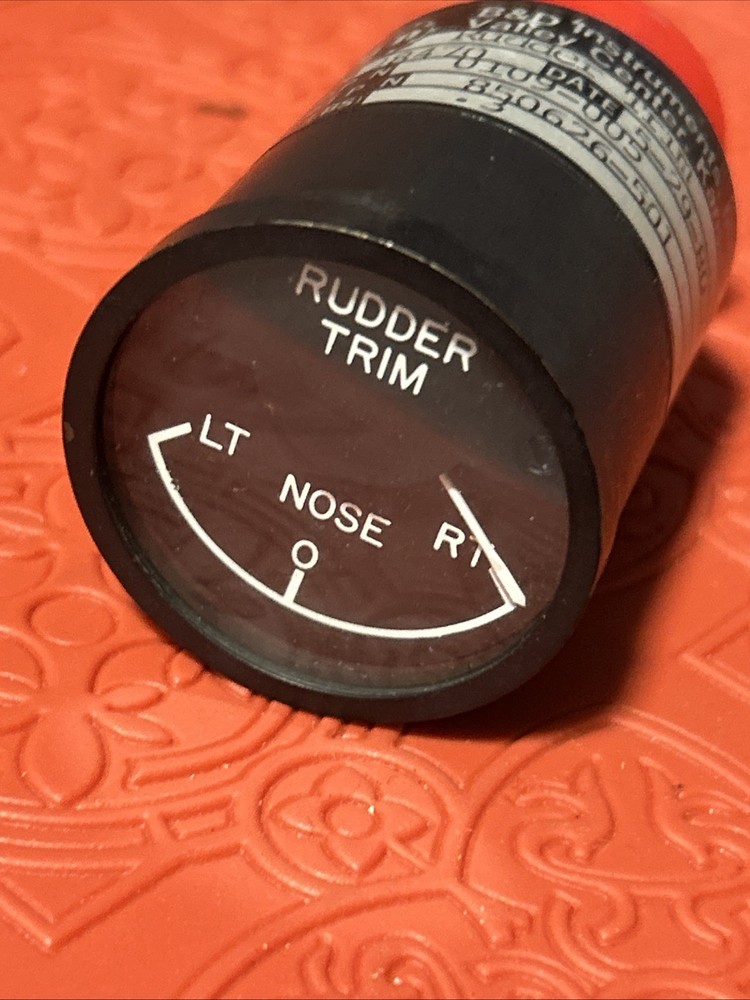 B&D Instruments 0107-005 Rudder Trim Indicator (AP19)