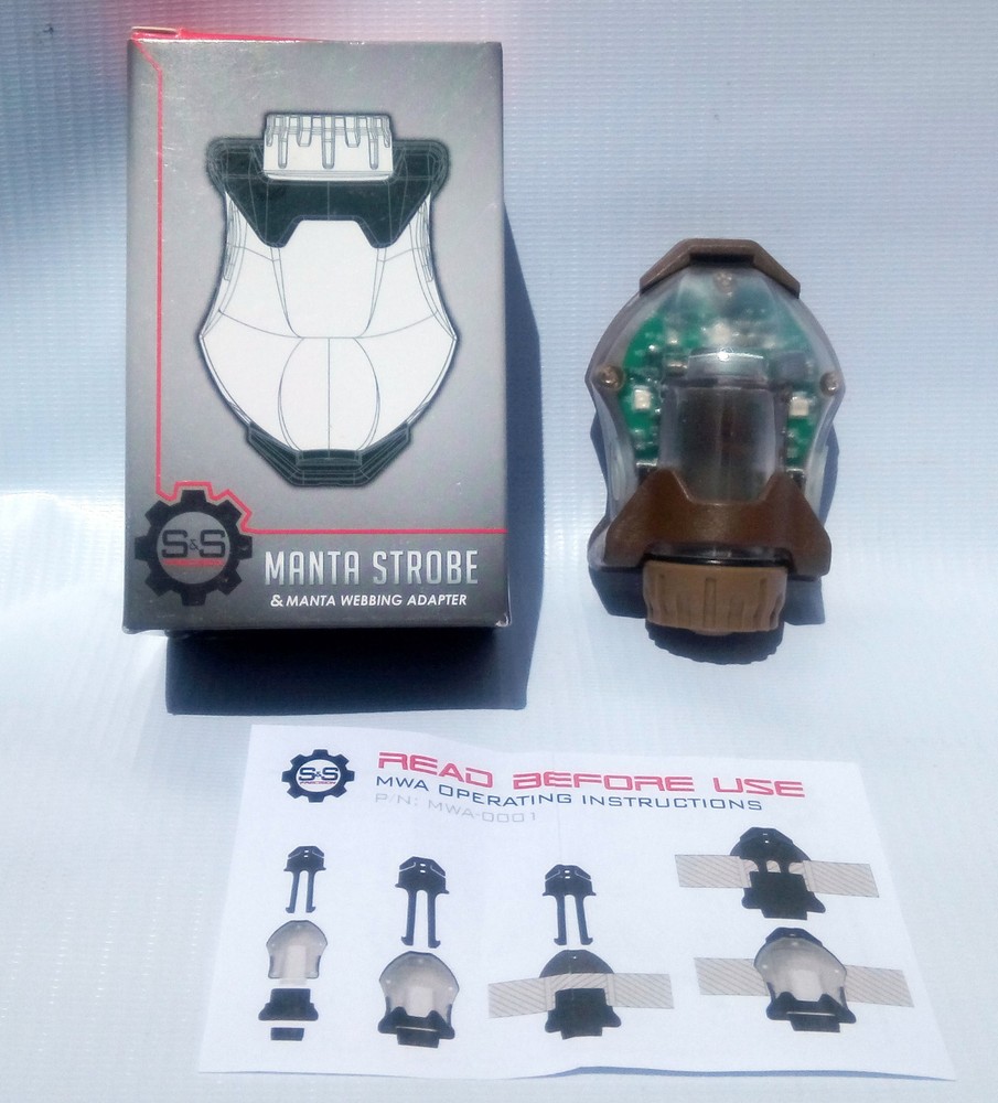S&S Precision Manta Strobe MS-0011 NEW + with Webbing Adapter 💯 Authentic