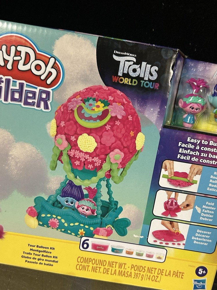 Play-Doh Builder Troll Salon Model Kit New