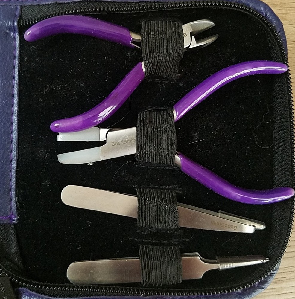 MINI JEWELRY 7 PIECE TOOL KIT SET W/CASE