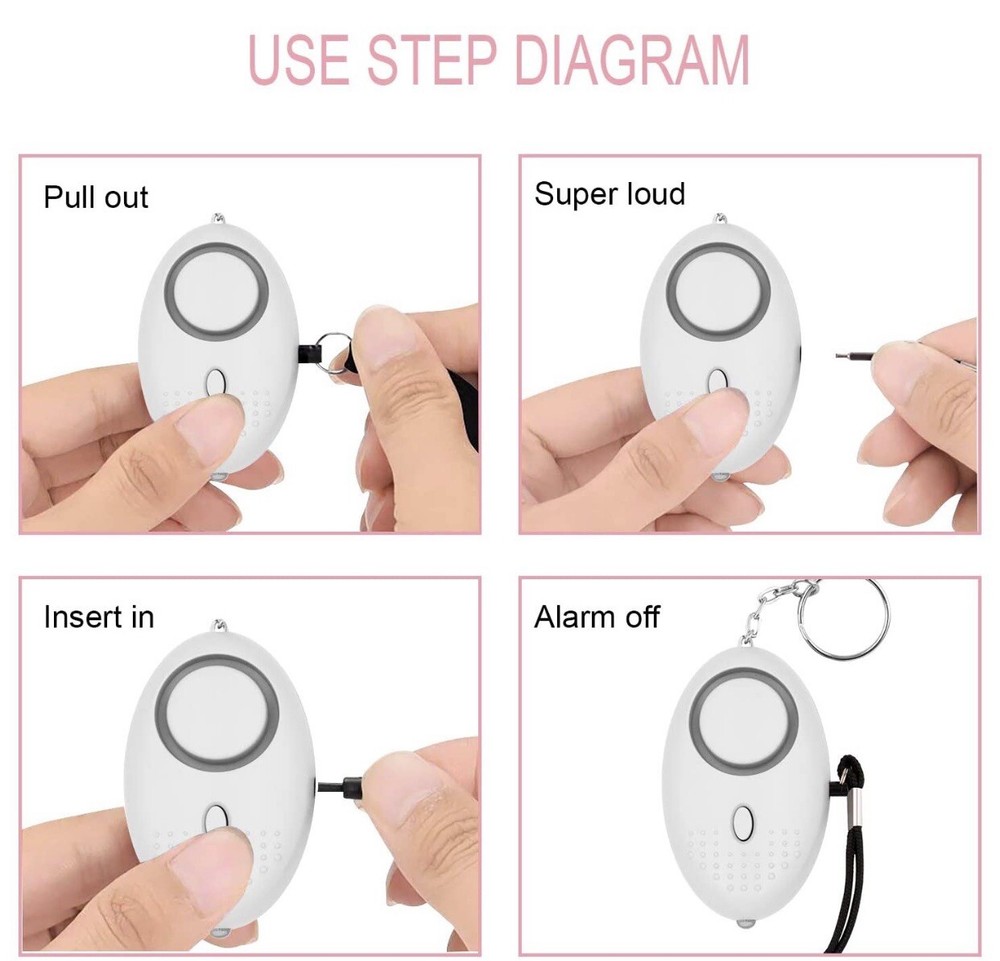 Personal Safety Alarm Keychain(Blue)