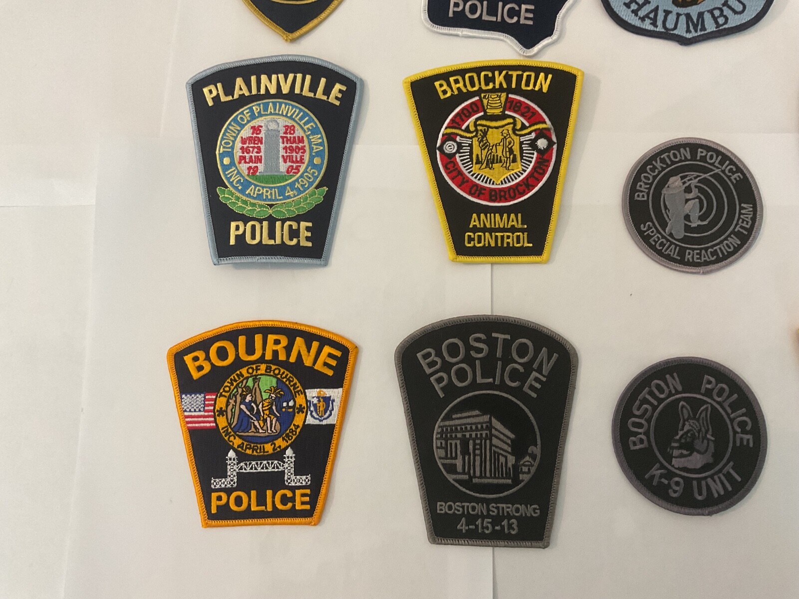 Police collectors Wholesale patch set 20 pieces all different patches. All New