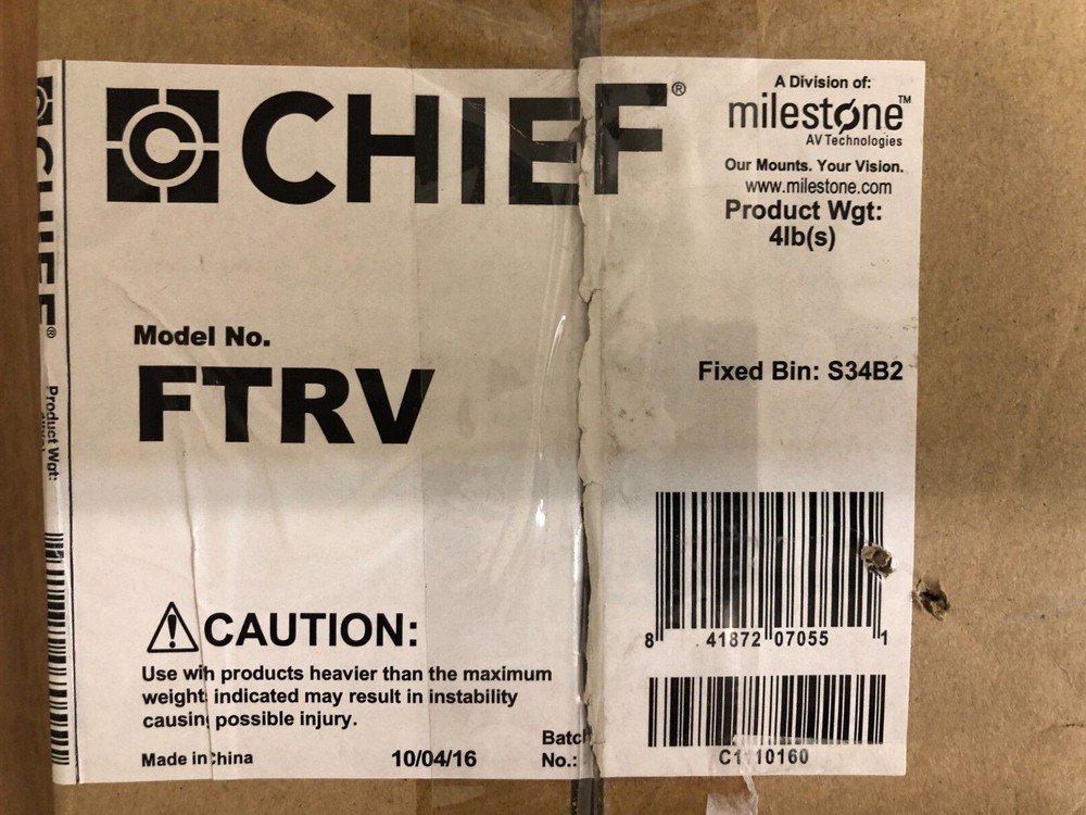 CHIEF - FTRV - Small Flat Panel Tilt Wall Mount