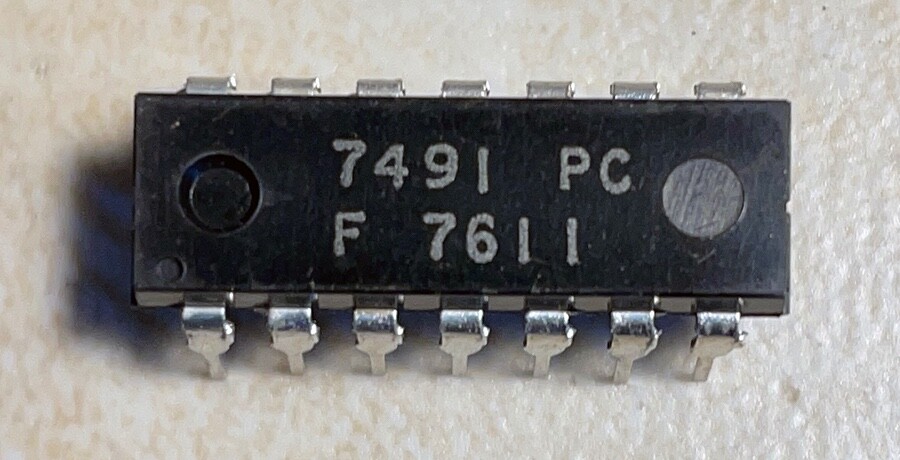 Fairchild 7491PC 8 Bit Shift Register - Vintage 1976 Date Code - NOS
