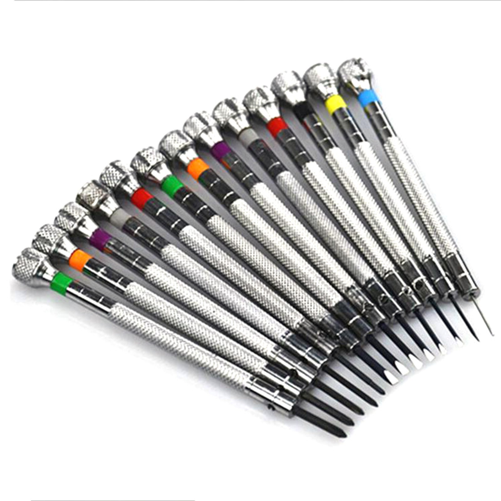 13Pack Metal 0.6-2.0mm 90mm Long Screwdrivers Repair Tools For Watchmakers Watch