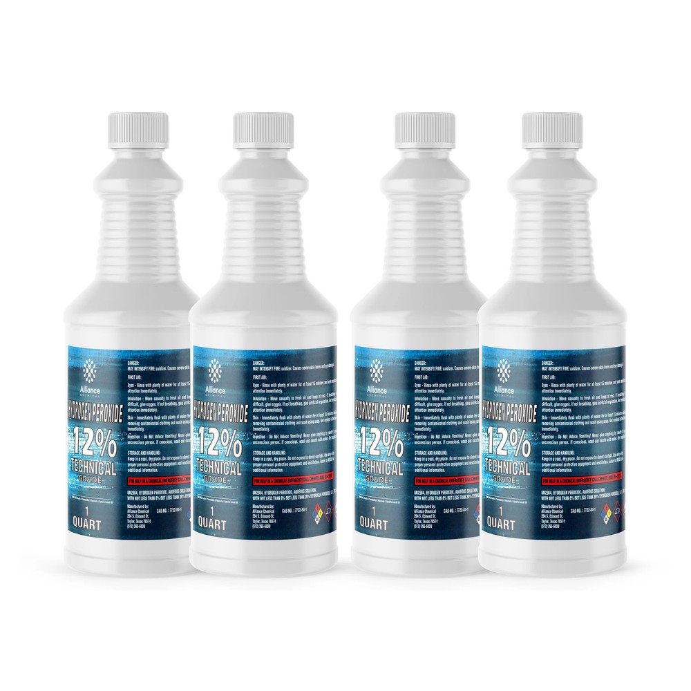 Hydrogen Peroxide 12% Technical Grade - 4 Quarts