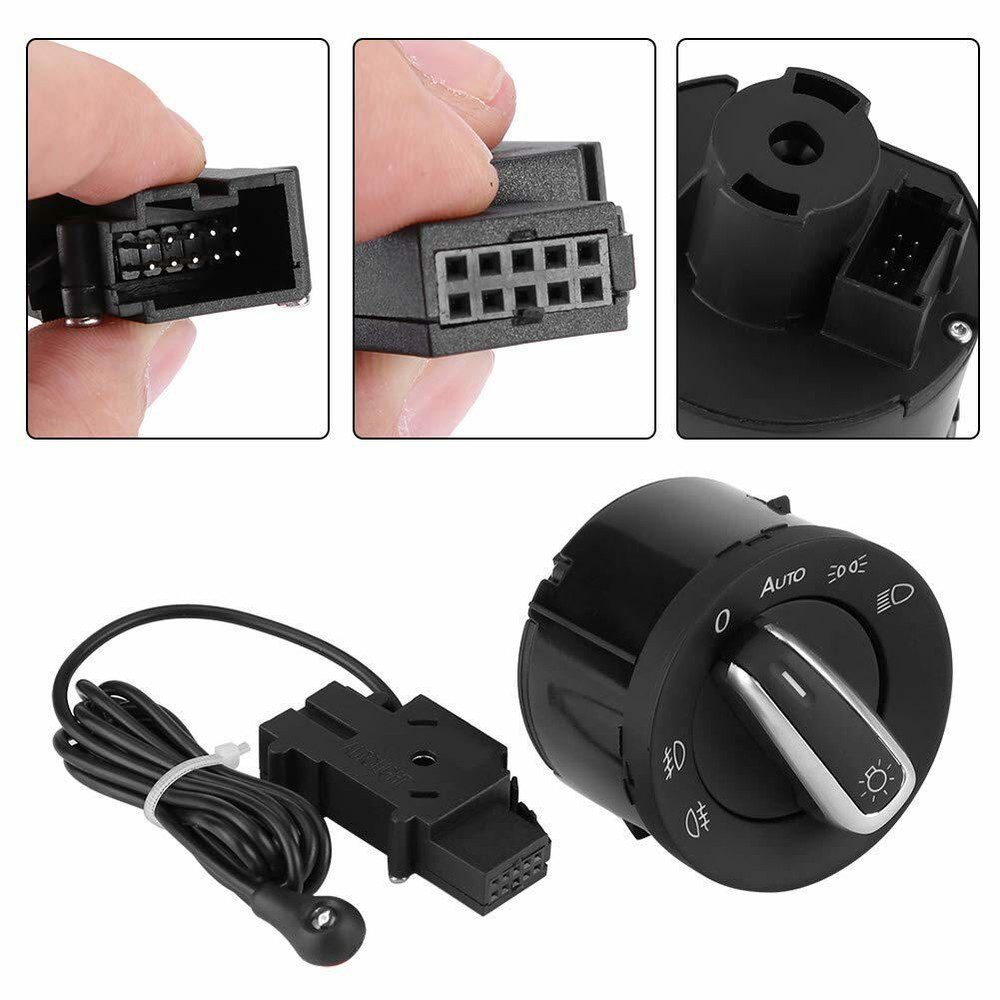 For VW Golf MK6 MK5 Jetta Passat Headlight Fog Light Control Switch With Sensor