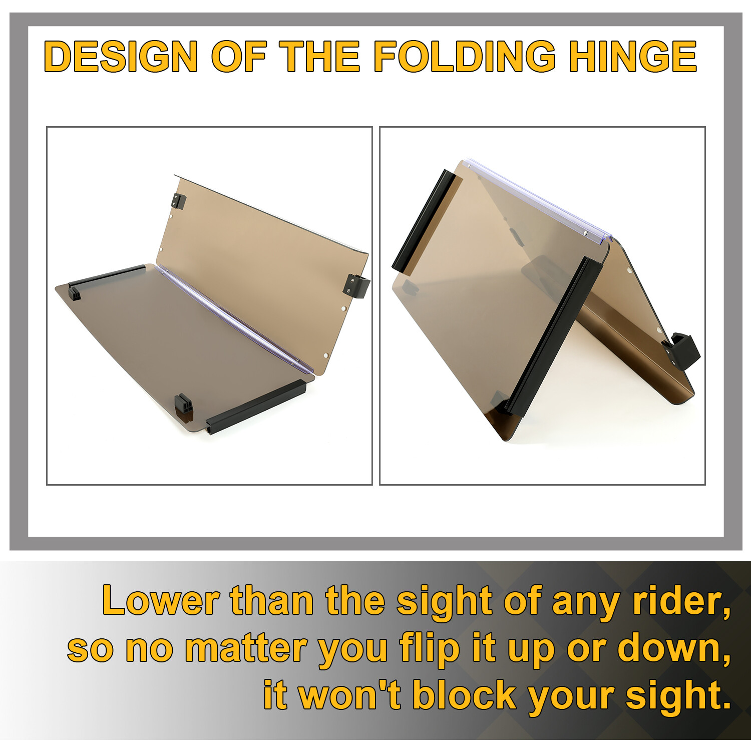 Tinted Fold Down Golf Cart Windshield Windscreen For EZGO Marathon 1986-1994.5