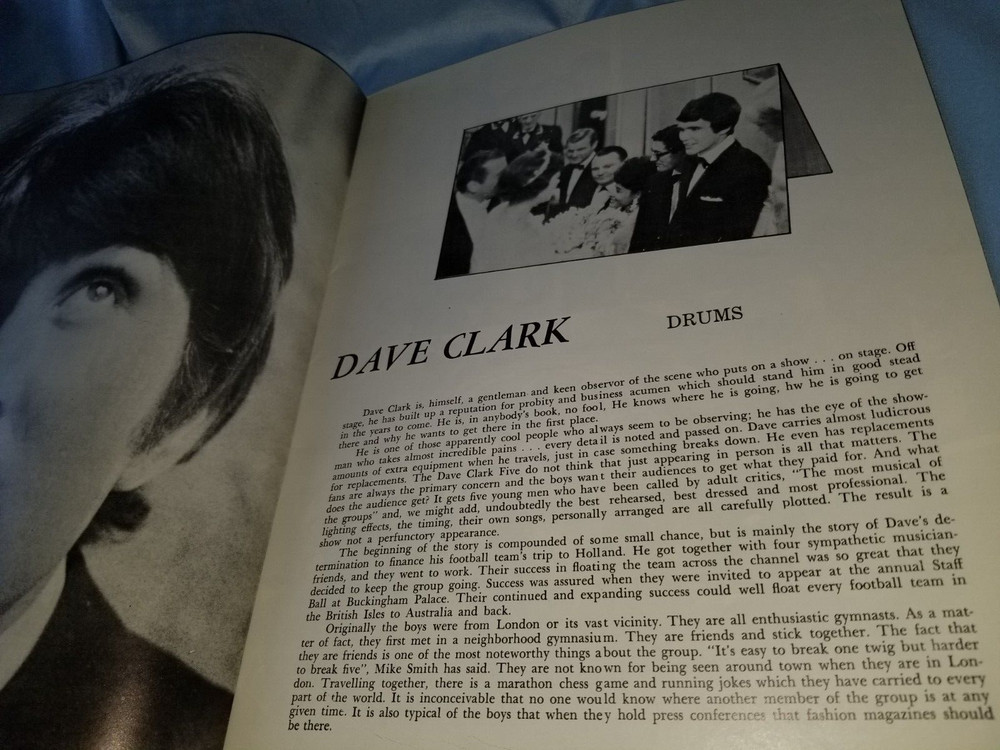 The Dave Clark Five Original US Concert Book Program 1966