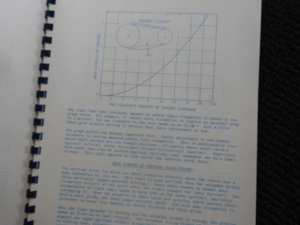 1960 Borg Warner Morse High Performance Chain Drive Engineering Manual T F Sharp