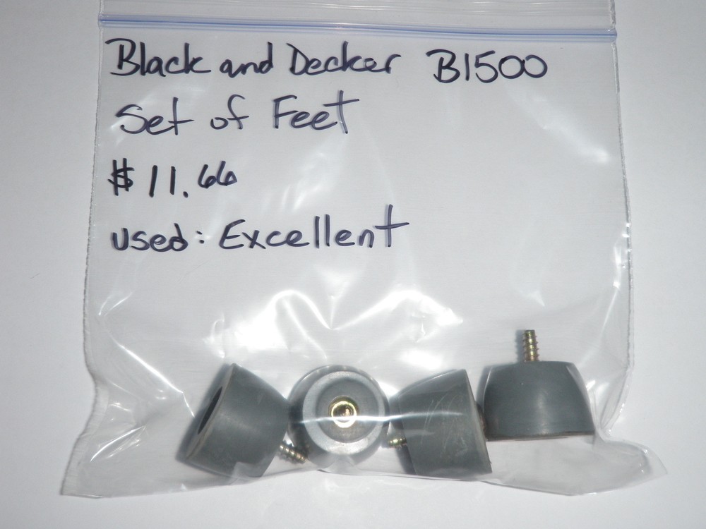 Black and Decker Bread Maker Feet Model B1500