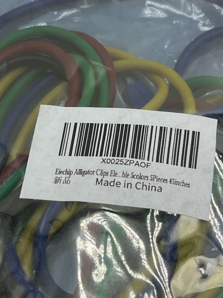 (QTY 10) Alligator Clips Electrical with Wire Test Cable Double-Ended Clip