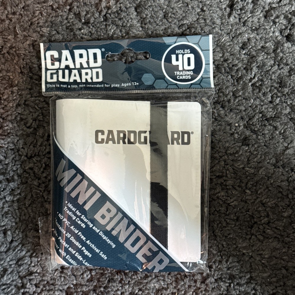 Cardguard Red Mini Binder With Strap - Holds 40 Cards