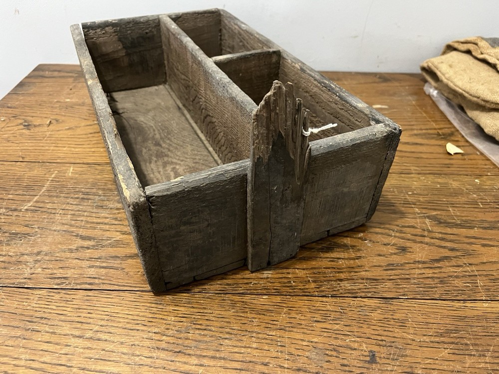 Antique Wood Primitive Tote