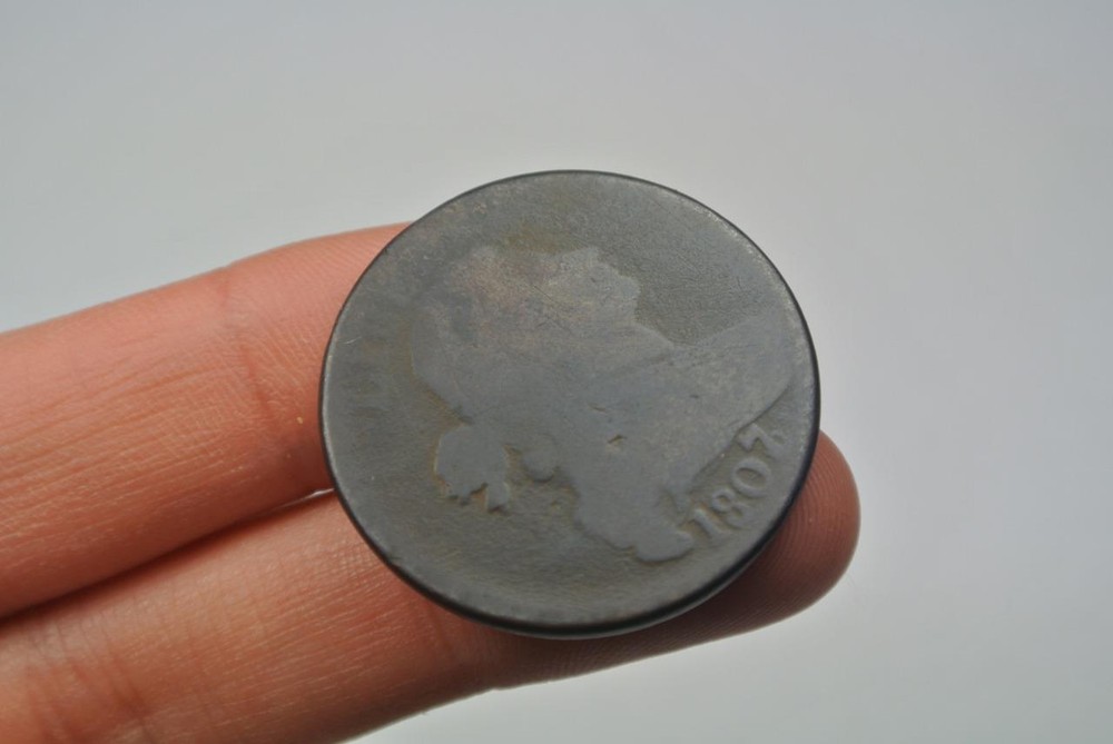 1807/6 Draped Bust Large One Cent, AG/Good Condition - C2525
