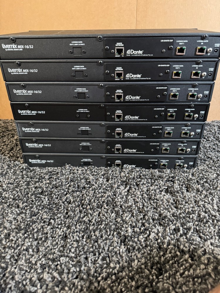 Digital Audio Labs Livemix Mix 16 Controller Distributor+Dante Card 7 Available