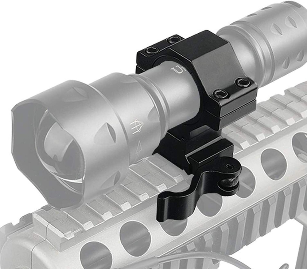 2 X Quick Release Picatinny Scope Light Mount Fit for 30MM & 25.4MM Ring