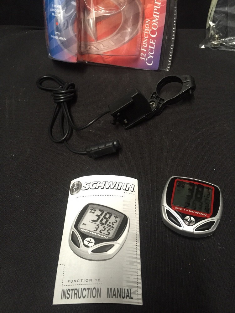 SCHWINN WIRED 12 FUNCTION BIKE CYCLING COMPUTER SPEEDOMETER TRIPMETER ODOMETER