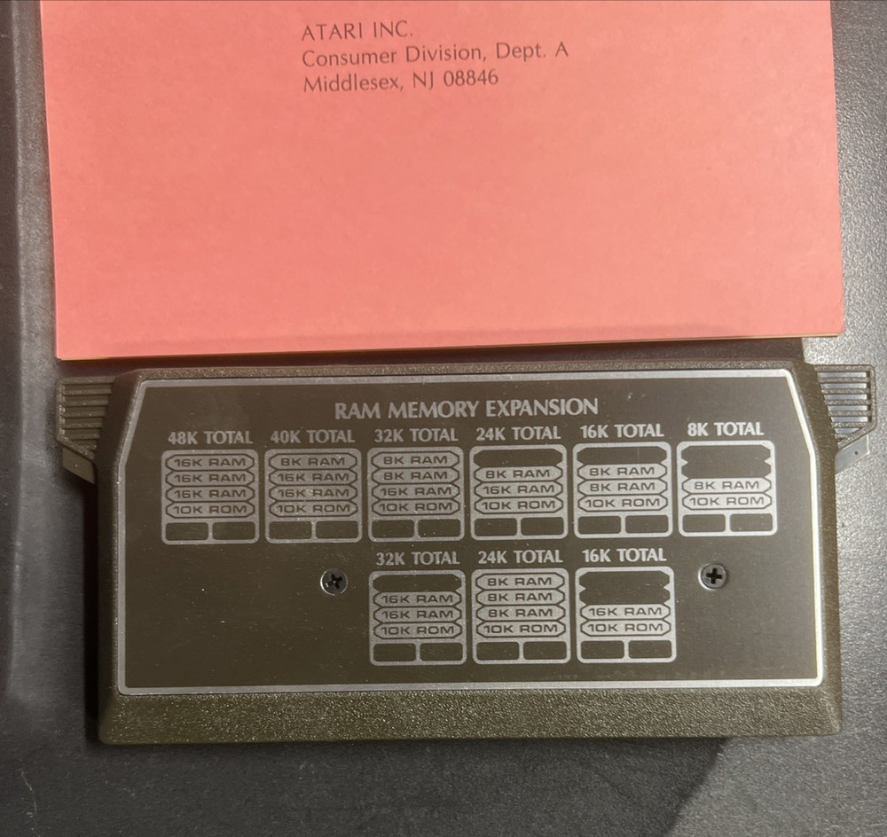 ATARI 16K MEMORY MODULE for ATARI 800 Complete in Box CX 853