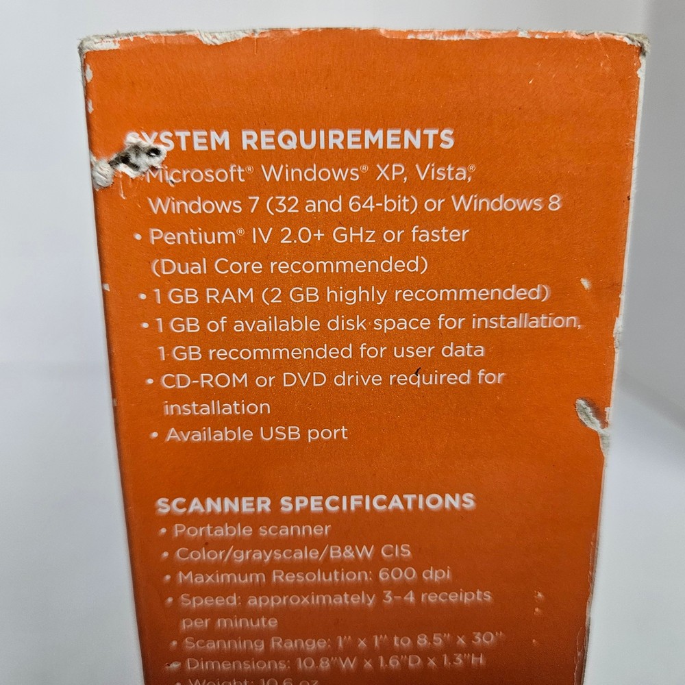 NeatReceipts Mobile Document Scanner & Digital FILE System NOB READ DESCRIPTION