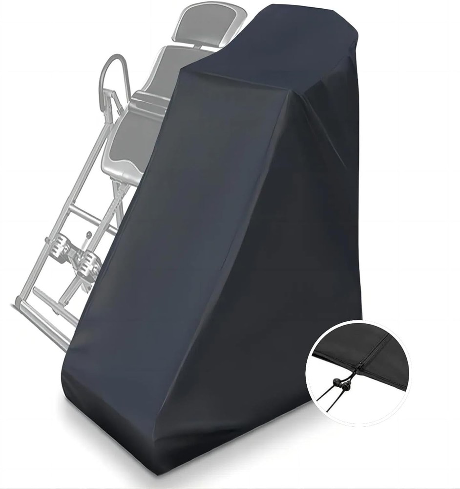 Inversion Table Protective Cover with Zipper, Waterproof& Dustproof Black