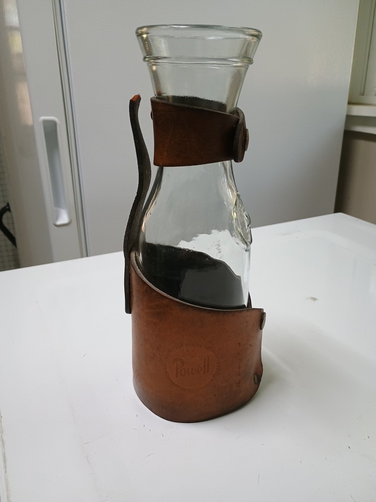 Leather Wrapped Wine Bottle