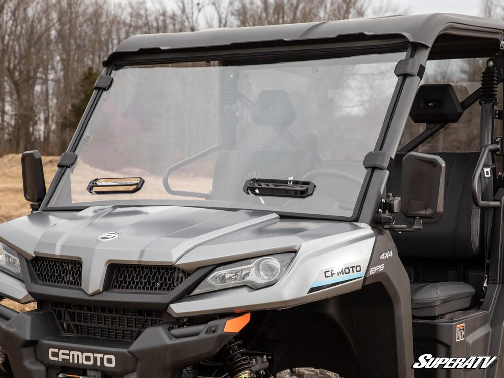 SuperATV Scratch Resistant Vented Full Windshield for CFMOTO UForce 1000