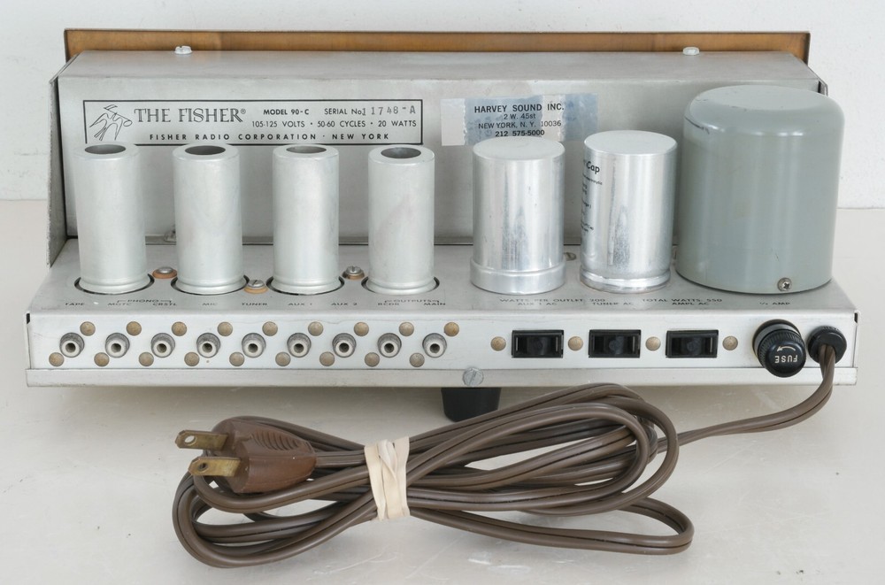 Fisher 90-C Master Audio Control Preamplifier : Partially Recapped