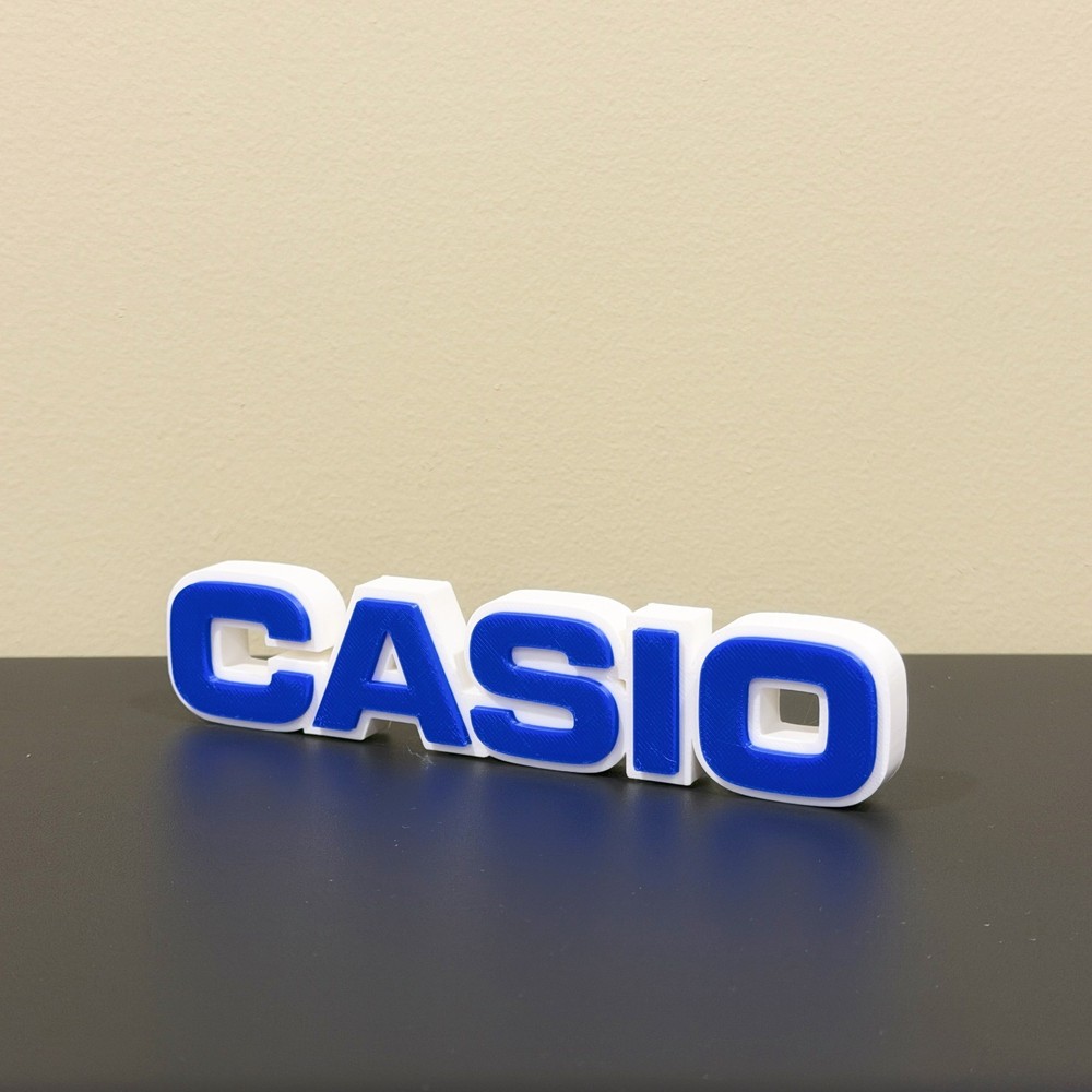 Casio decor sign 3D printed display