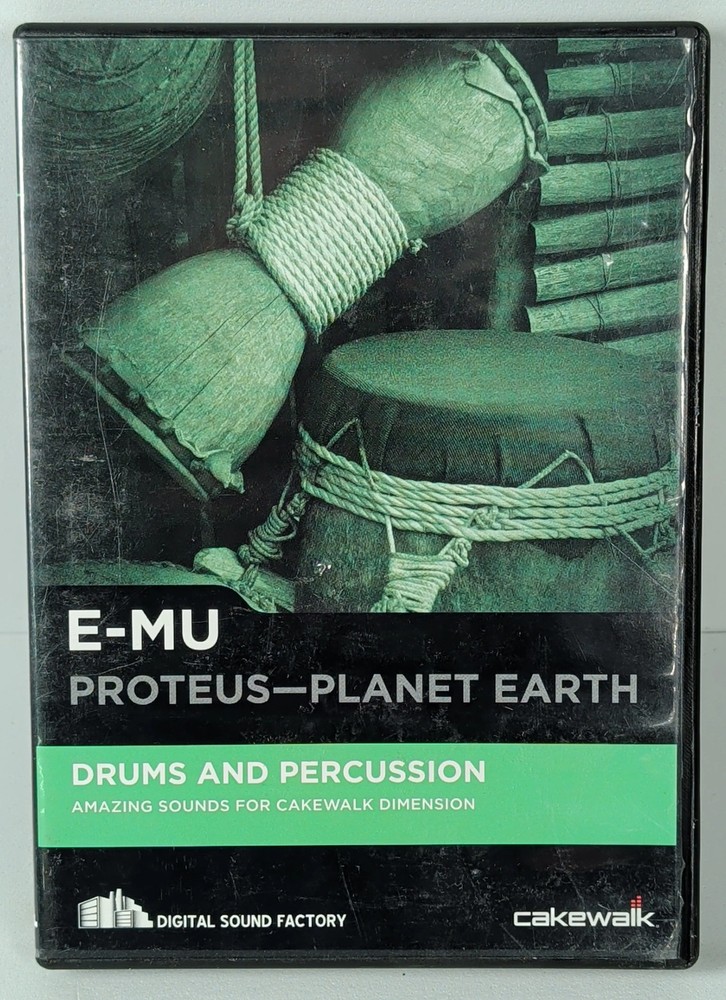 E-MU Proteus Planet Earth Drums and Percussion Cakewalk Software