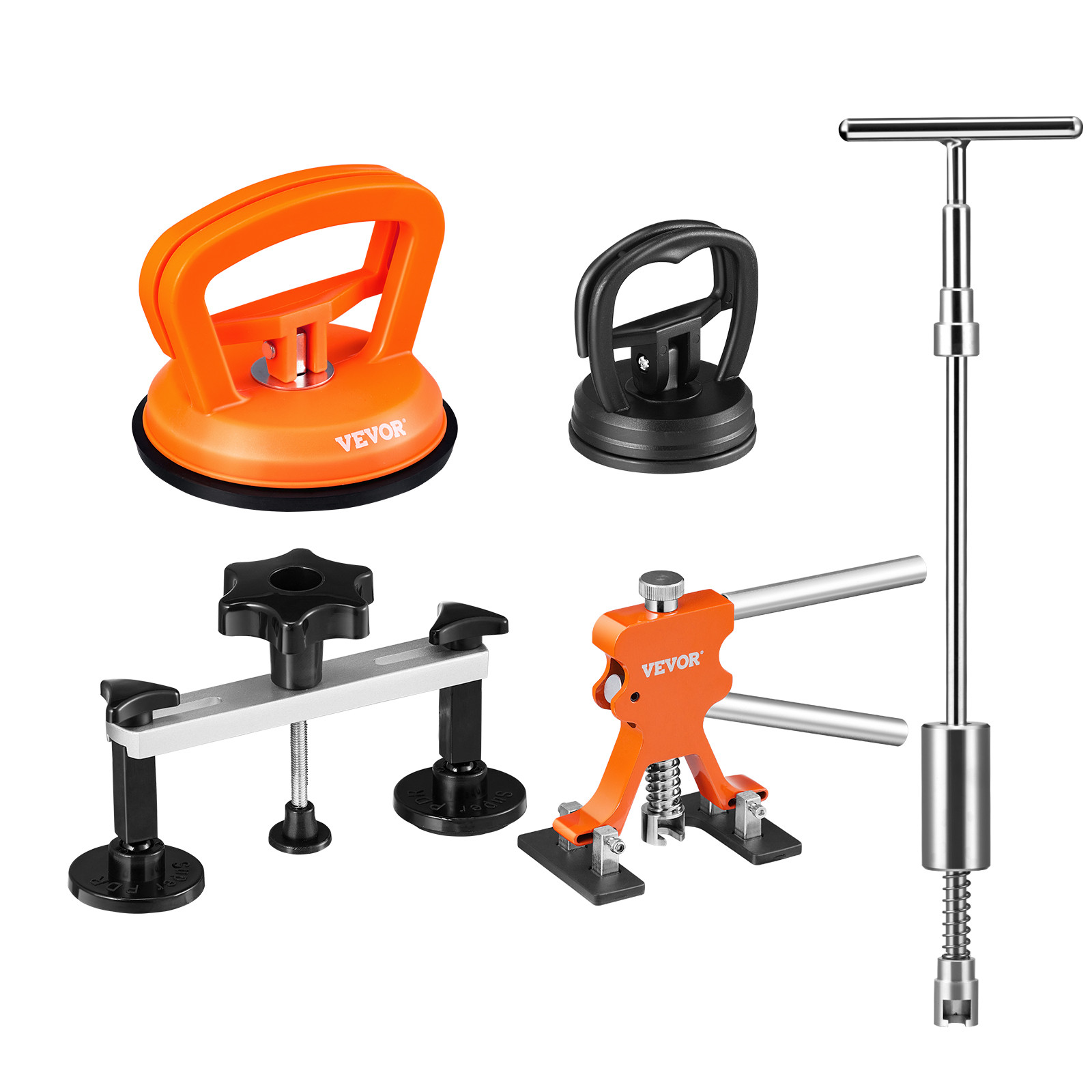 Car Body Dent Puller Bridge Lifter 107PC Paintless Hail Dent Remover Repair Kit