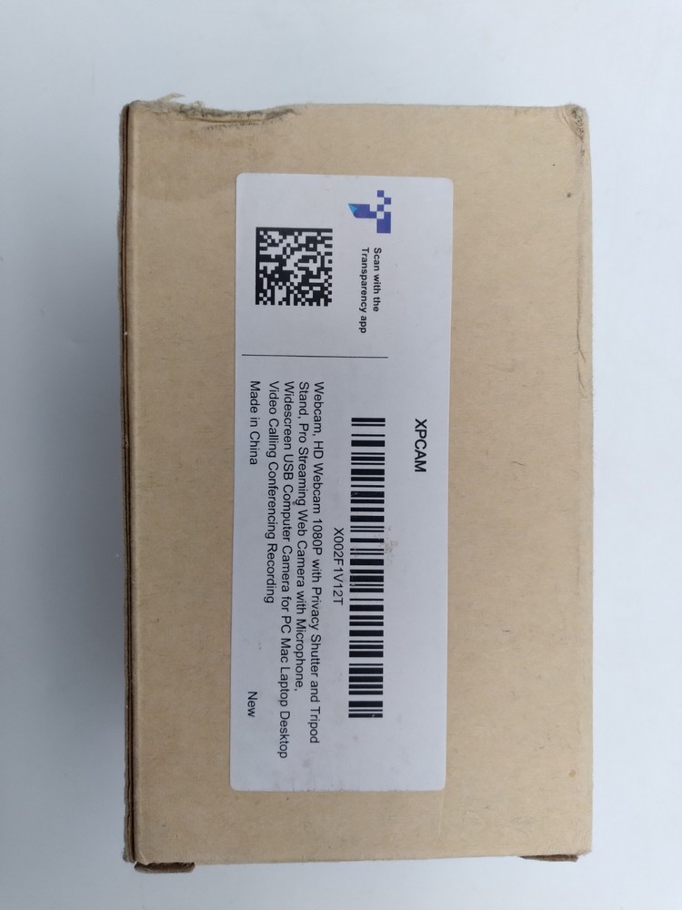 XPCAM HD Webcam 1080P Privacy Shutter Tripod Mount USB