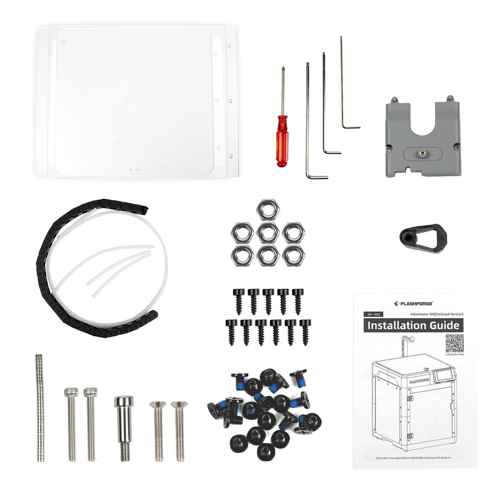 FLASHFORGE Adventurer 5M 3D Printer Enclosure kit, DIY PLA Silk Rainbow