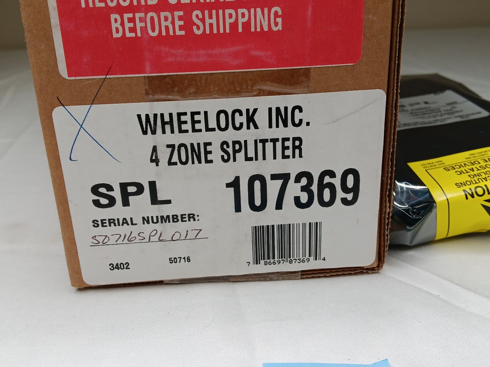 WHEELOCK SPL 107369 4 Zone Splitter Board Module