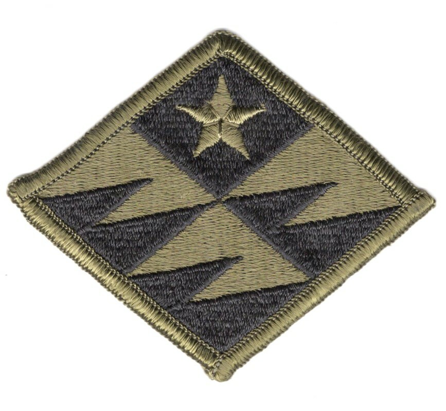 Army Patch: 261st Signal Command - subdued, merrowed edge