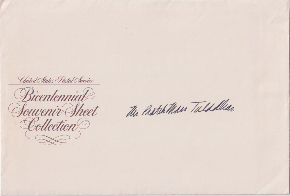 US Bicentennial Souvenir Sheet Collection; Unopened; 4 Stamp Sheets