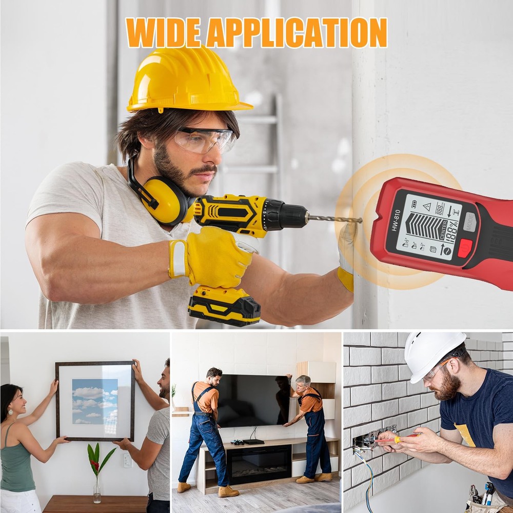 Stud Finder Wall Scanner - Electronic Stud Detector with Upgraded Smart Senso...