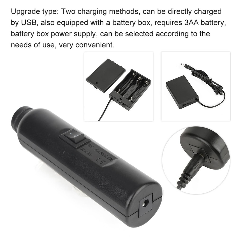 Egg Candler, LED Light Candler Tester, Rechargeable Tester...