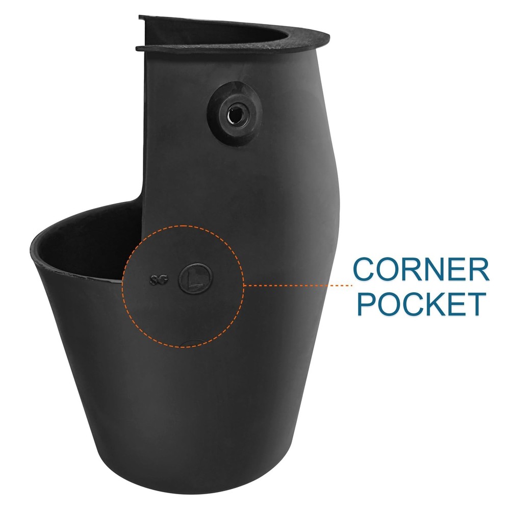 Pool Table Pockets Replacement Pockets for Billiard Table Set of 6