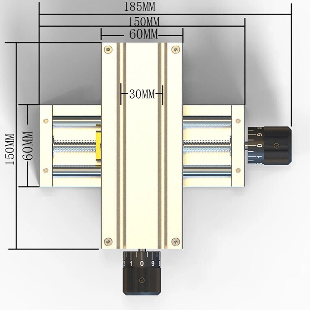 Drill Vise Fixture Working Table Mini Precision Milling Machine Worktable 65MM