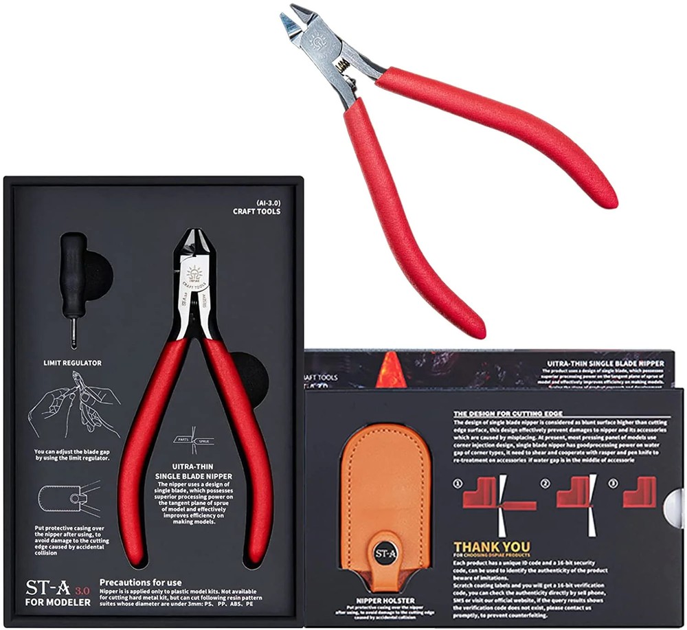 Dspiae ST-A3.0 Ultra Fine Single Blade Nipper For Plastic'