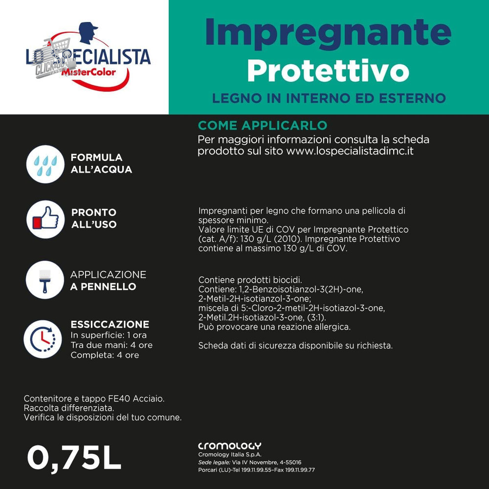 WATER IMPREGNATOR, 0.75L, LIGHT WALNUT