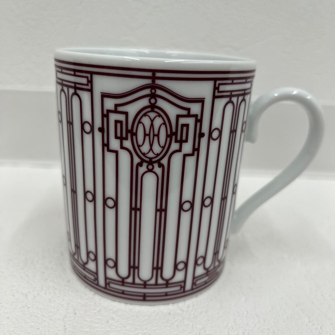 Hermes H Deco Mug Pair Kitchenware Coffee Cups Set Authentic Genuine